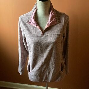 Pink Quarter-Zip Pullover - Size M